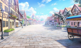 漫画街道图片,漫画般的市井生活画卷